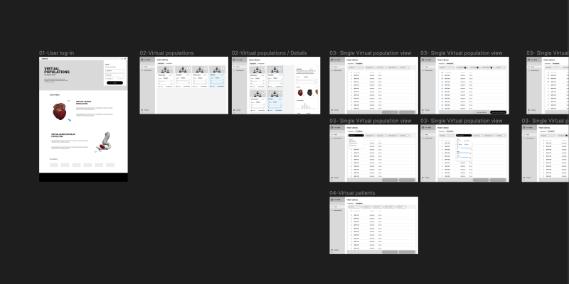 Platform wireframes